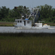 A shrimp boat returning to port in Louisiana, 2010